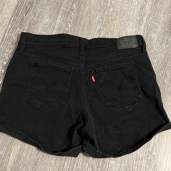 Black Levi Strauss & Co Mid-length Shorts - Picture 2 of 5